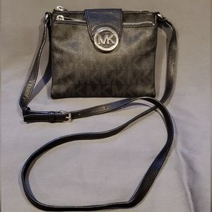 Michael Kors Black Leather Crossbody Bag